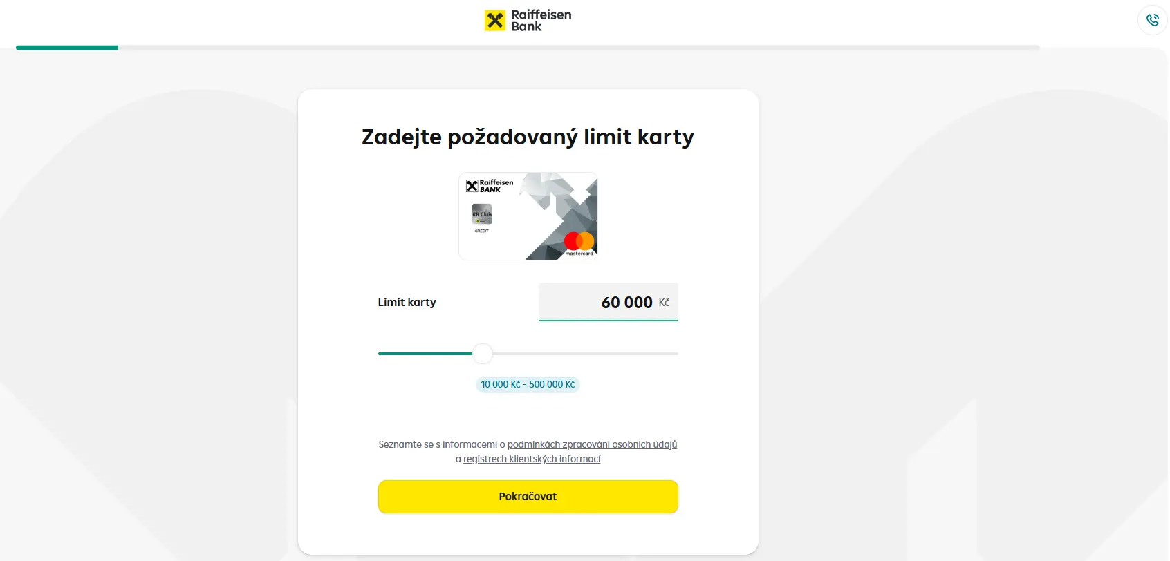 Sjednání kreditní karty je možné online Sjednání kreditní karty je možné online