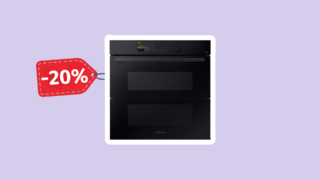 Vestavná trouba Samsung Dual Cook Flex je o&nbsp;20&nbsp;%&nbsp;levnější! Vyniká zdravějším pečením, designem a&nbsp;snadným čištěním