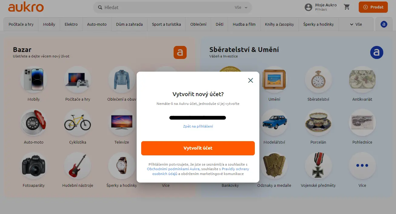 Potvrďte vytvoření uživatelského účtu Potvrďte vytvoření uživatelského účtu