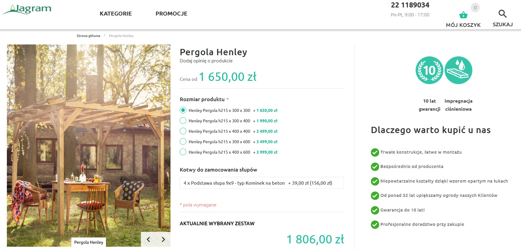 Vliv na cenu má také úprava dřeva a další použité materiály (zdroj: jagram.com.pl)