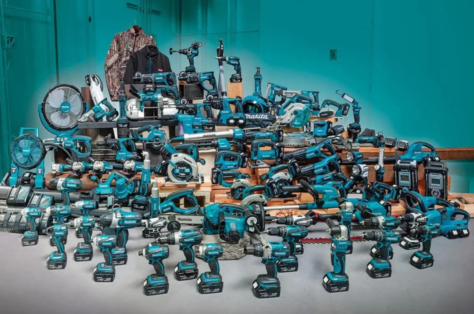V roce 2016 čítal 18V aku systém Makita více než 125 produktů a byl tehdy největší na světě (foto: Makita)