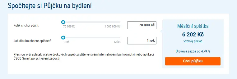 ČSOB kalkulačka ČSOB kalkulačka