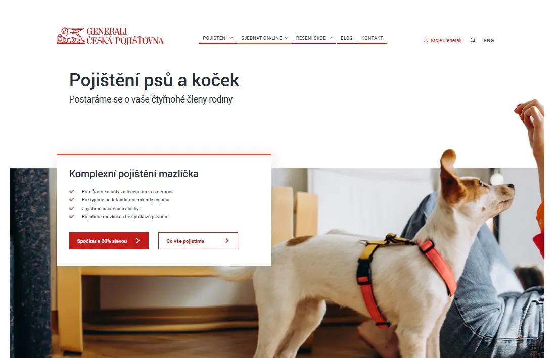 Web Generali Česká pojišťovna Web Generali Česká pojišťovna