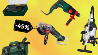Nejlepší slevy Parkside až -45%: Aku úhlová bruska, dílenský vysavač nebo kombinované kladivo