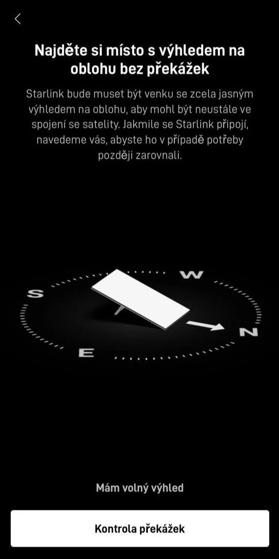Zkontrolujte překážky Zkontrolujte překážky