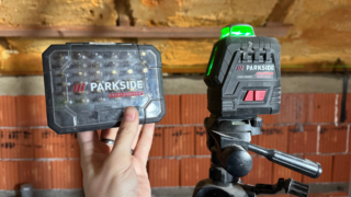 3 nejlepší produkty Parkside z&nbsp;mojí dílny: Křížový laser, sada bitů a&nbsp;LED reflektor