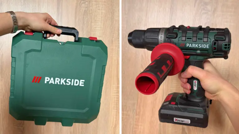 Aku vrtačka Parkside za 700 Kč: Dobré zpracování, vylepšený kufr, ale tragická ergonomie (První dojmy) Aku vrtačka Parkside za 700 Kč: Dobré zpracování, vylepšený kufr, ale tragická ergonomie (První dojmy)