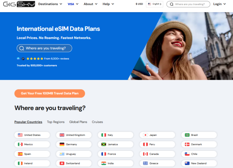 Gigsky homepage