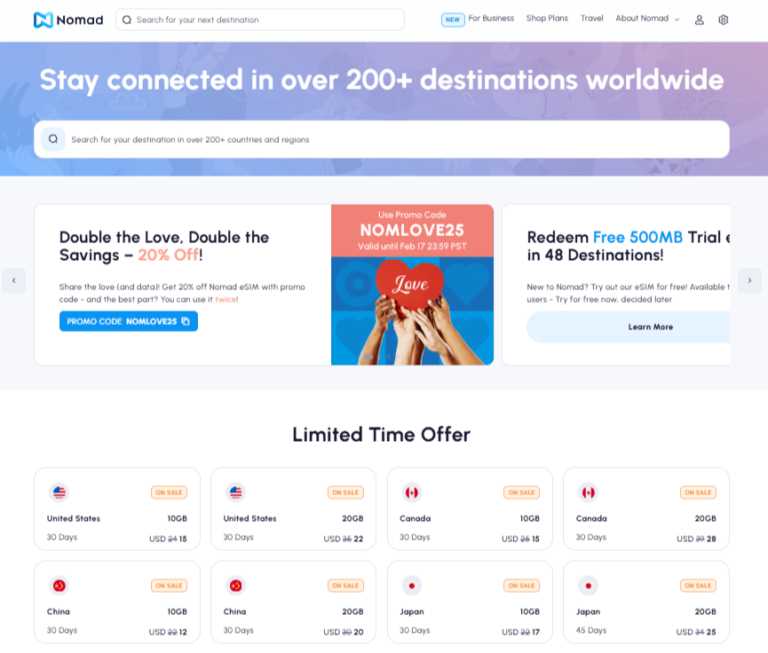 Nomad homepage