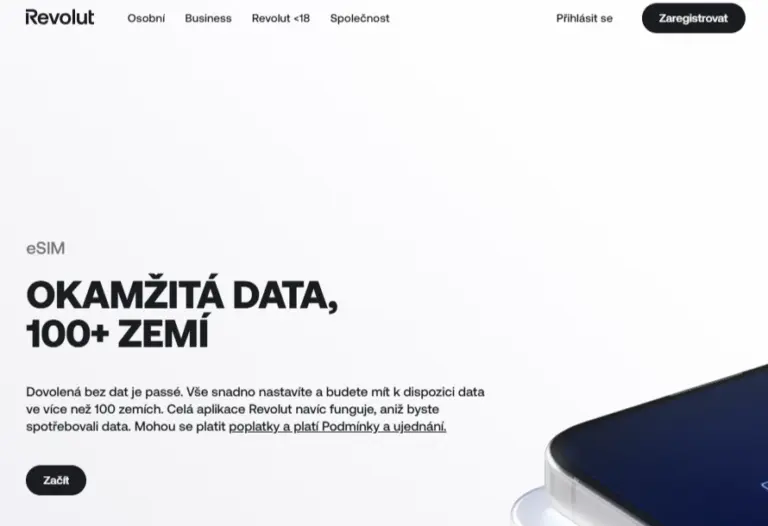 Revolut homepage