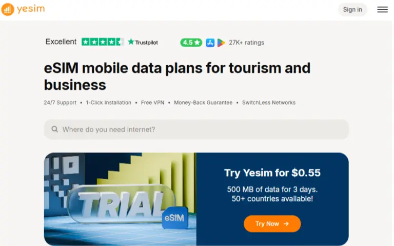 Yesim homepage