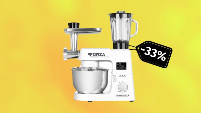 Sleva dne: Multifunkční kuchyňský robot ECG je teď o&nbsp;33&nbsp;%&nbsp;levnější, součástí je široké příslušenství