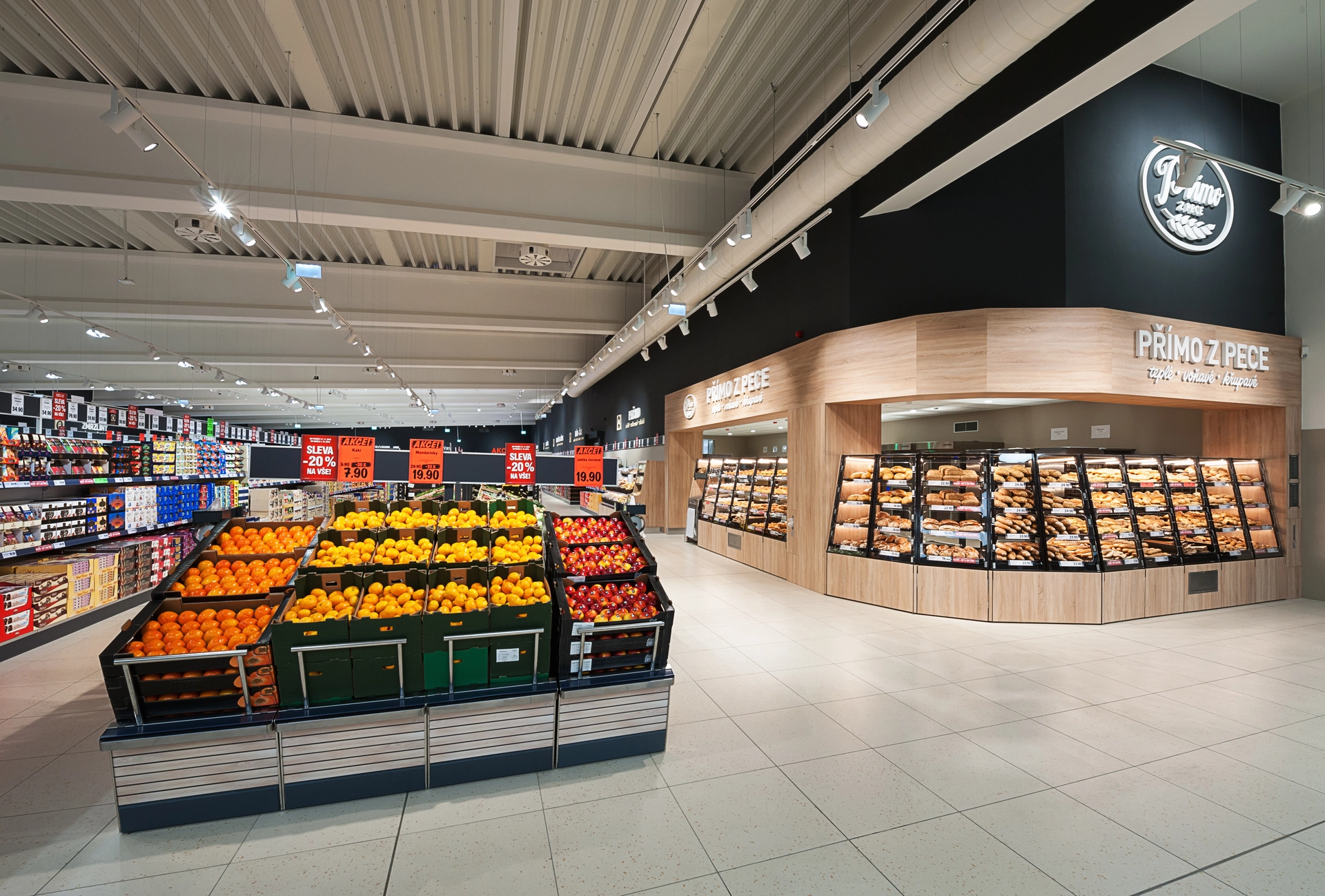 Interiér prodejny Lidl