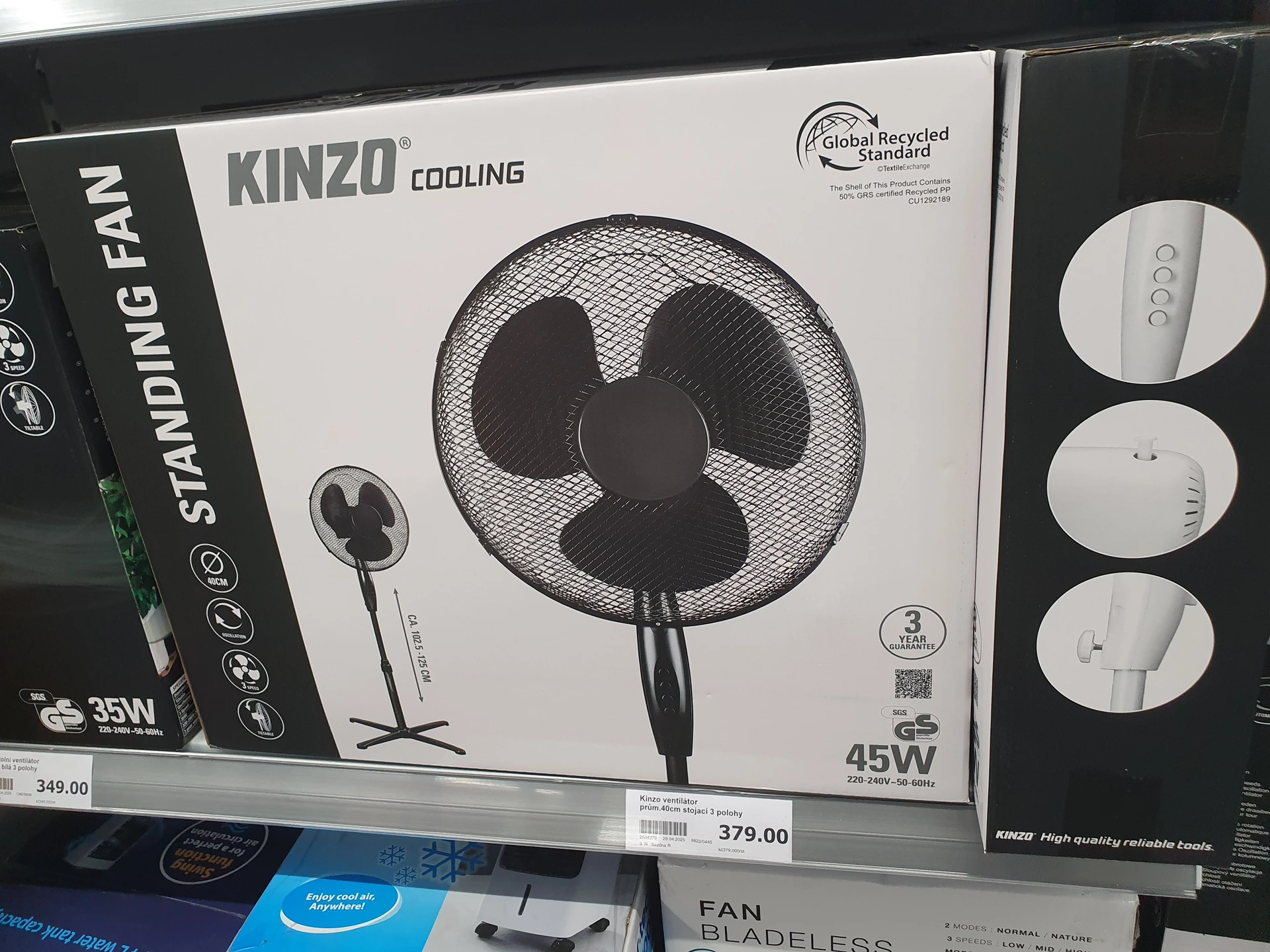 Výškově nastavitelný ventilátor
