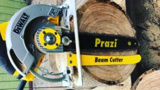 Okružní pilu rychle přemění na řetězovou: Nástavec Prazi Beam Cutter je zajímavé řešení pro tesaře