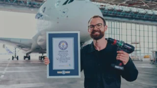 Parkside posunul hranice: Nová aku vrtačka utáhla letadlo a&nbsp;zapsala se do Guinnessovy knihy rekordů 