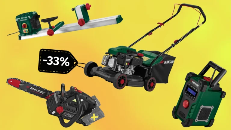 Nejlepší slevy Parkside v&nbsp;Lidlu: Aku pila, sekačka i&nbsp;soustruh levněji až o&nbsp;33&nbsp;%