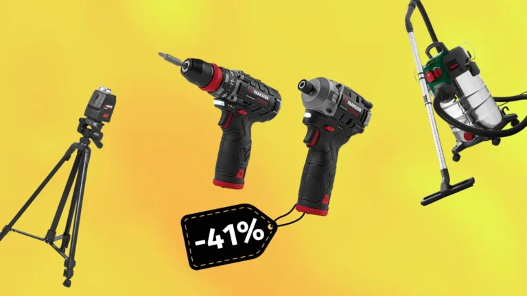 Parkside slevy příští týden až -41&nbsp;%: Výkonná sada nářadí, průmyslový vysavač i&nbsp;360° laser