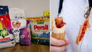 Test pracích prášků na kečup (2026): Denkmit z&nbsp;dm se vyrovnal Persilu i&nbsp;Lenoru