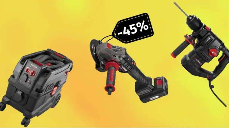 Nové slevy Parkside Performance: Sleva až 45&nbsp;%&nbsp;na aku brusku, novinku mezi kladivy i&nbsp;výkonný vysavač třídy H