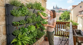Vyvýšené záhony u&nbsp;některých Čechů nahrazuje chytrá alternativa: Vertikální zahrada je od 300&nbsp;Kč&nbsp;korun a&nbsp;vejde se i&nbsp;na balkón