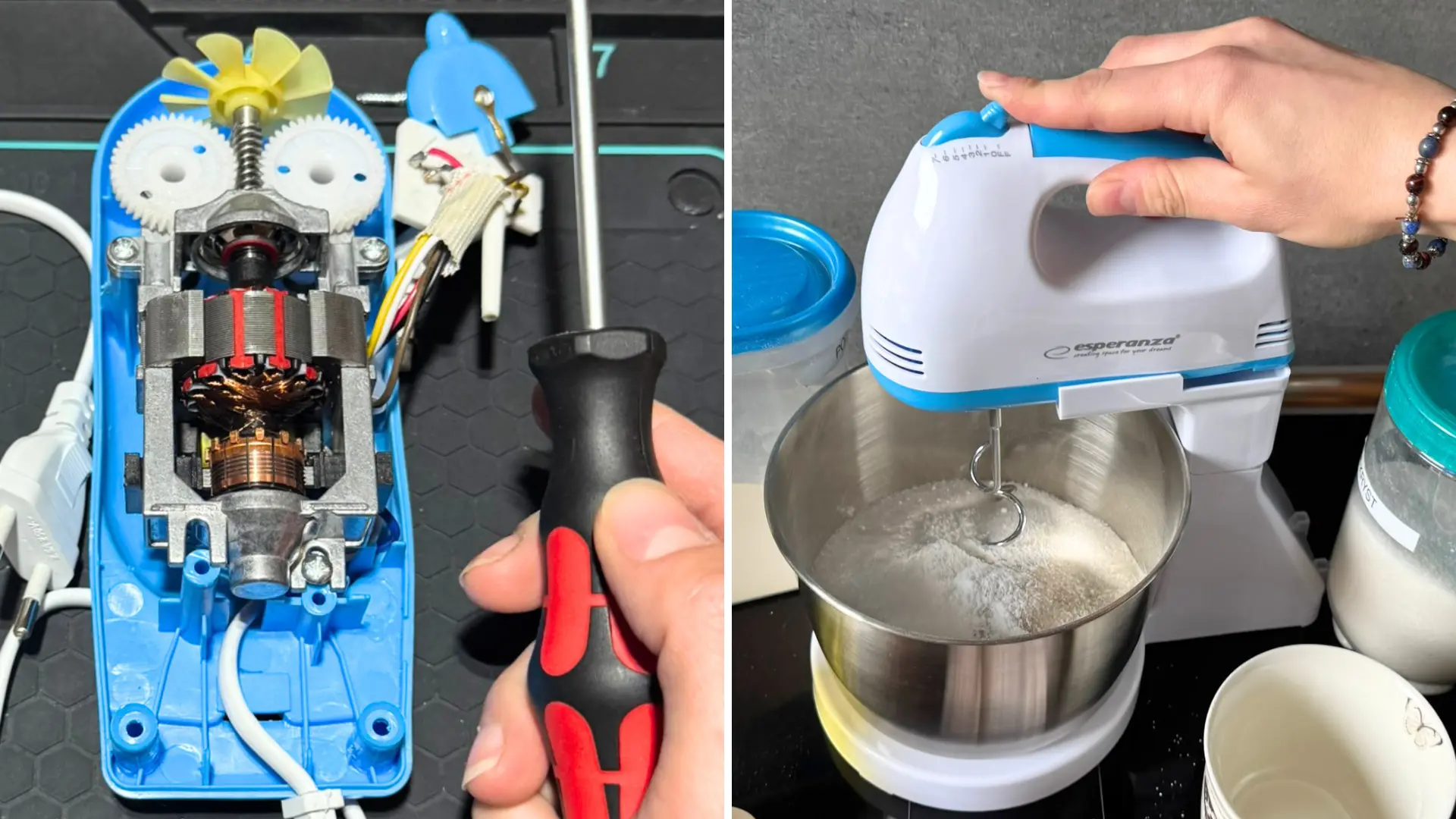 Rozborka a&nbsp;test „kuchyňského robota“ za 372&nbsp;Kč&nbsp;z&nbsp;Allegra: Plastové převody a&nbsp;zvláštní smrad z&nbsp;motoru