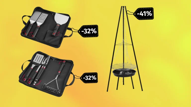 Sleva dne v&nbsp;Lidlu: Kombinace grilu GRILLMEISTER a&nbsp;nerezového nářadí vychází na 670&nbsp;Kč