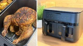 Otestovala jsem horkovzdušnou fritézu Salente DoubleAir: Stojí jen 3&nbsp;000&nbsp;Kč&nbsp;a&nbsp;udělá celé kuře i&nbsp;přílohu naráz