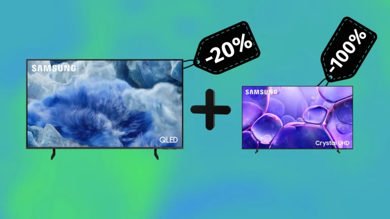 2 televize za cenu jedné: 65″ QLED od Samsungu zlevnil na 14 tisíc, menší model dostanete jako dárek