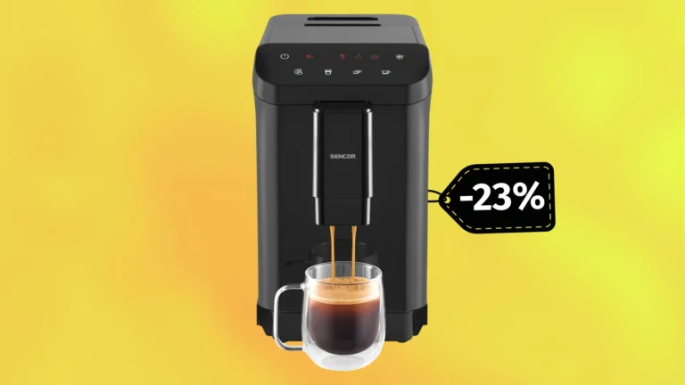 Sleva dne: Plně automatický kávovar Sencor SES 6000BK pro rychlou přípravu espressa nyní stojí o&nbsp;23&nbsp;%&nbsp;méně