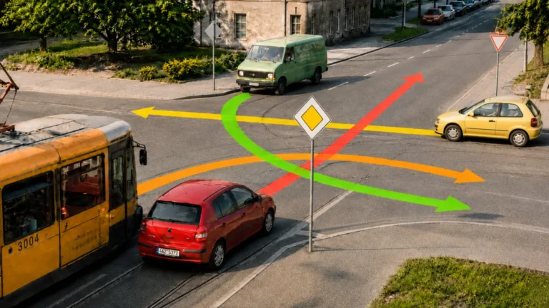 Hlavolam pro řidiče (2026): Na této křižovatce s&nbsp;tramvají chybují Češi nejčastěji, hrozí jim 4 body a&nbsp;pokuta 10&nbsp;000&nbsp;Kč