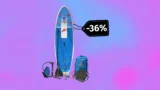 Megaúlovek: Paddleboard z&nbsp;Lidlu zlevnil o&nbsp;36&nbsp;%: CRIVIT X F2 stojí 3&nbsp;799&nbsp;Kč&nbsp;a&nbsp;proměníte ho i&nbsp;v&nbsp;kajak