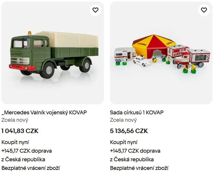 Starý set KOVAP