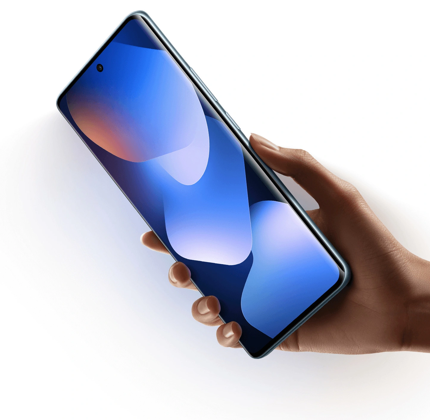 Xiaomi Redmi Note 15 5G drží ruka, na displeji běží tapeta
