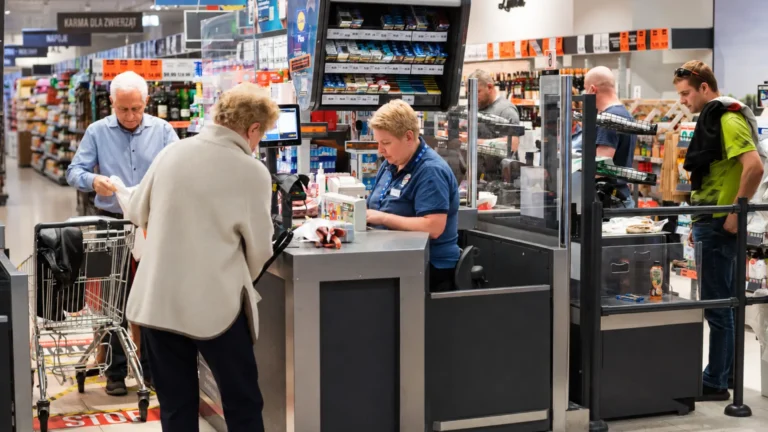 „Rádi si s&nbsp;lidmi povídáme“: Britský supermarket vyhodil samoobslužné pokladny, za kasu vrací prodavačky