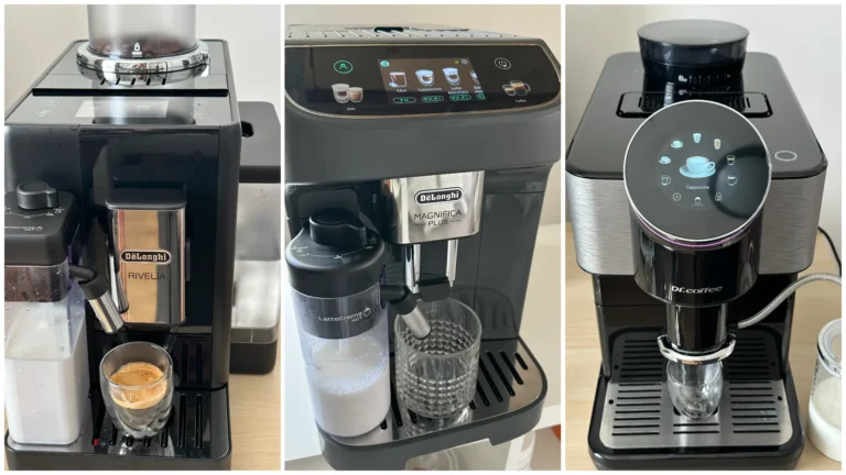 Otestovala jsem 3 oblíbené automatické kávovary (2026): Delonghi bodoval, Dr. Coffee už zářil o&nbsp;poznání méně