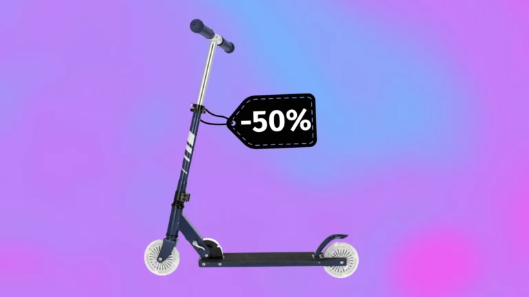 Sleva dne: Dětská koloběžka se svítícími LED kolečky Lupilu padá o&nbsp;50&nbsp;%! Koupíte ji za 399,90&nbsp;Kč.