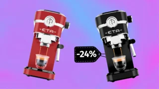 Sleva dne: Kompaktní pákový kávovar ETA Storio v&nbsp;retro designu teď nabízí Datart o&nbsp;24&nbsp;%&nbsp;levněji