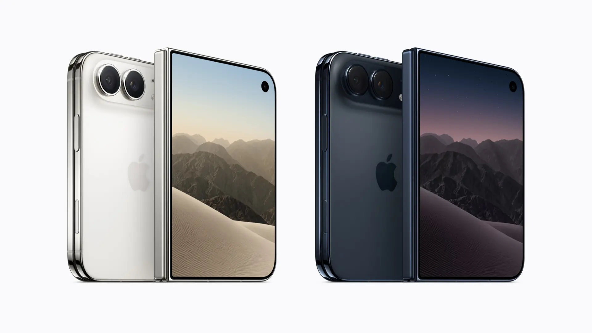 iPhone Duo v barvách nebesky bílá a soumračně modrá