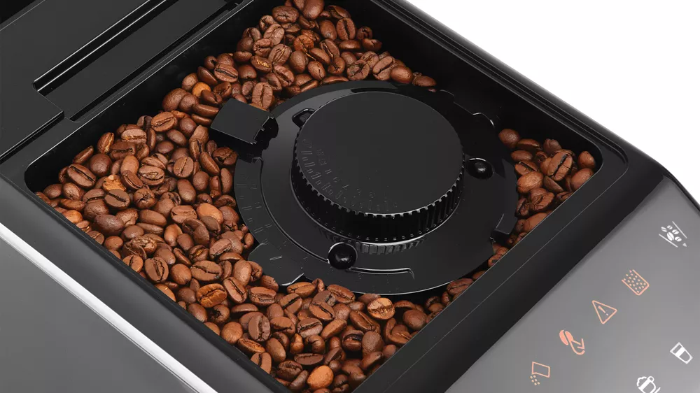 Zásobník na kávová zrna s knoflíkem hrubosti mletí