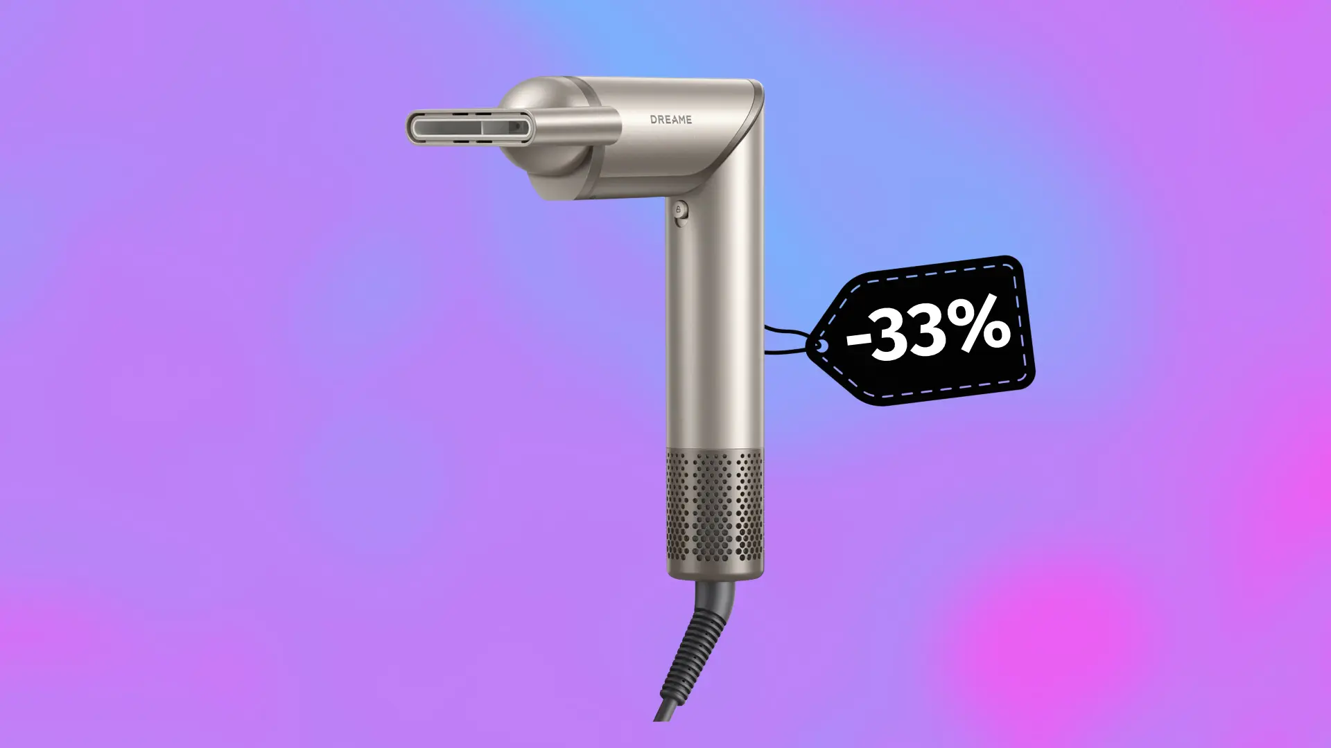 Sleva dne: Fén Dreame Dazzle pořídíte na Alze o&nbsp;33&nbsp;%&nbsp;levněji, nabízí rychlé sušení i&nbsp;nástavce pro různé účesy