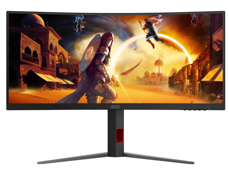 Zakřivený monitor AOC CU34G4 zepředu